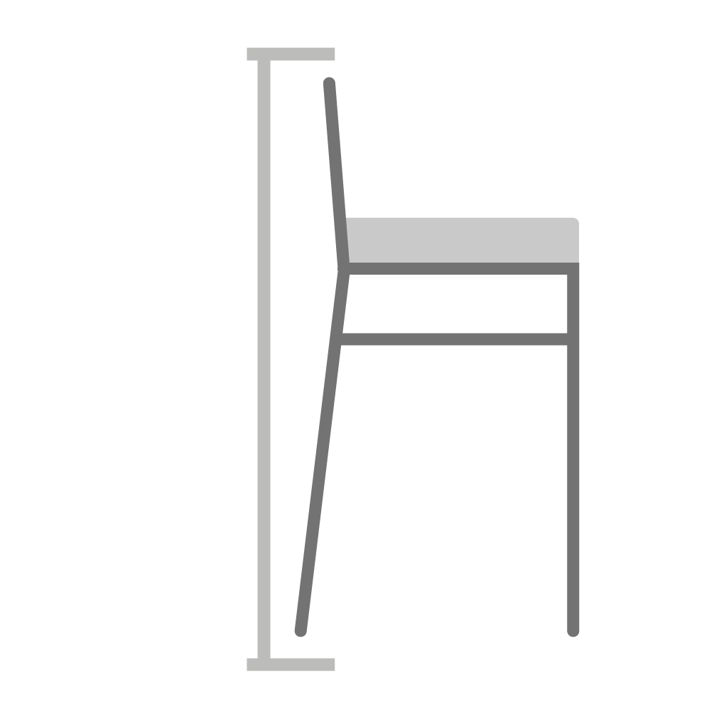 Altura total - banquetas