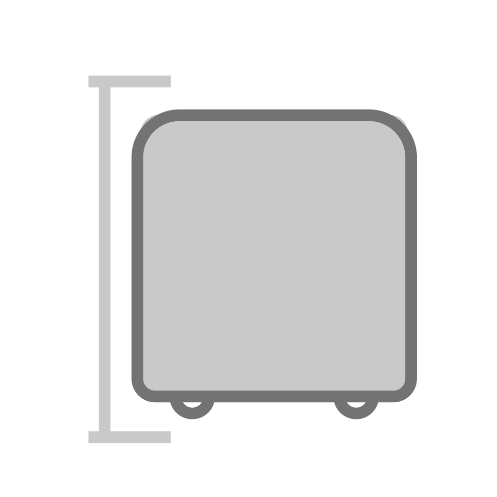 Altura total - pufes